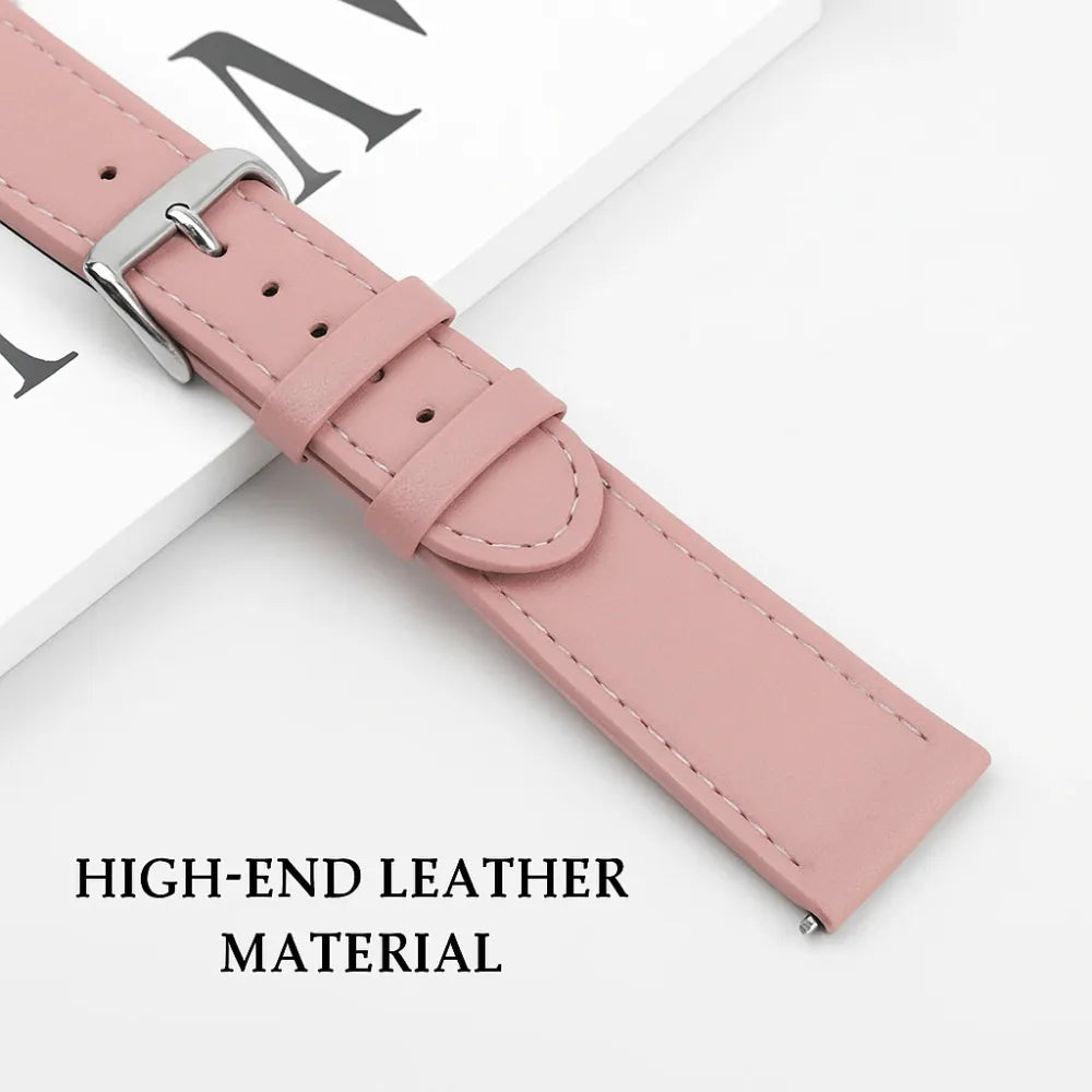 Samsung Galaxy Watch FE Leather Strap (Pink)