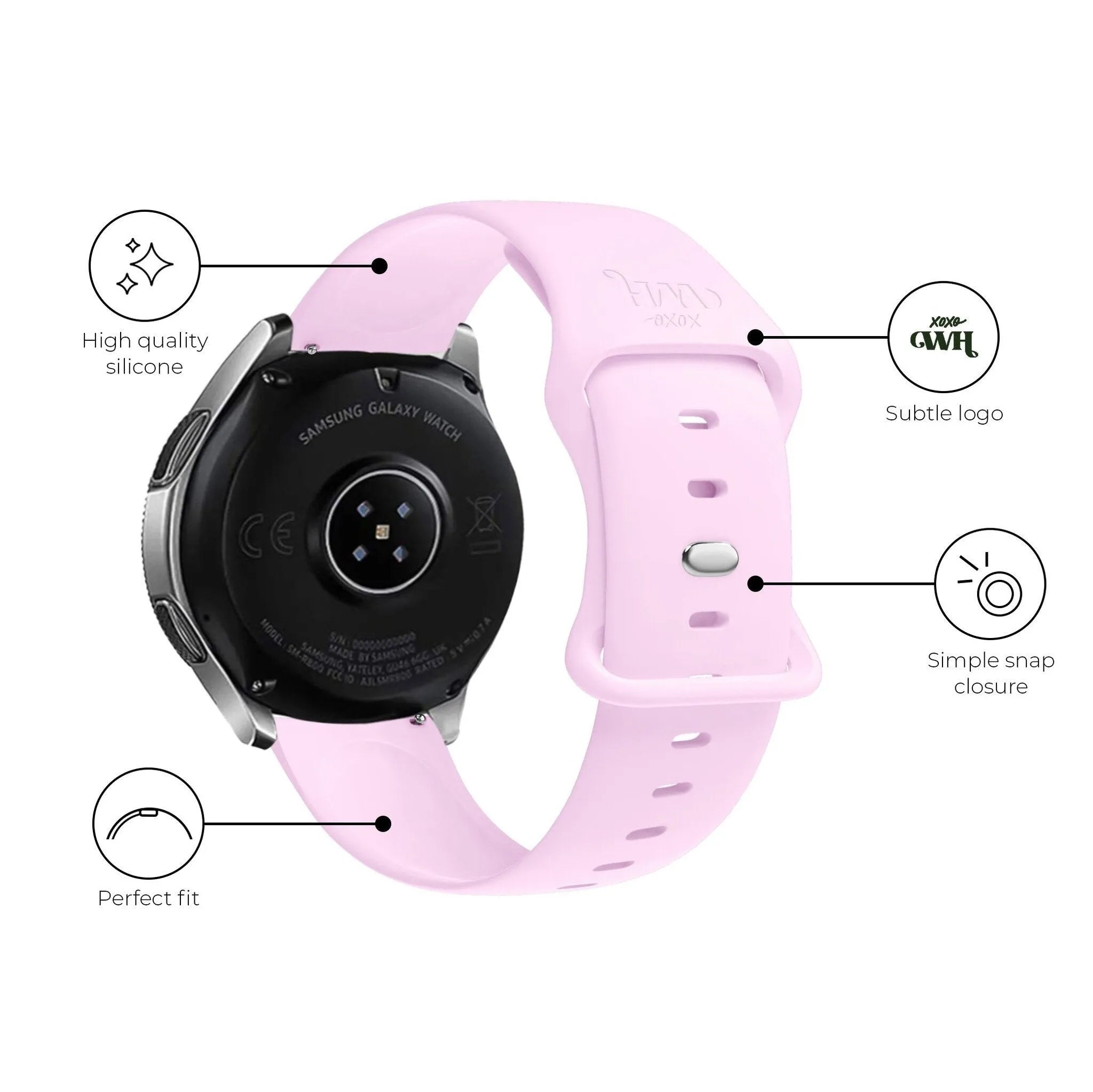 xoxo Wildhearts Polar Ignite 3 Silikonarmband (Rosa)