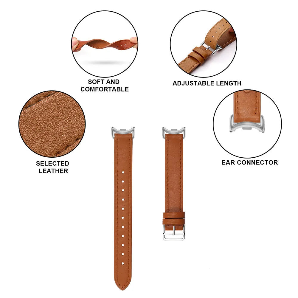 Real Leather Strap, brown, promotional banner