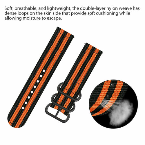 Nylon Buckle Strap, black/orange, infographic (USP banner)