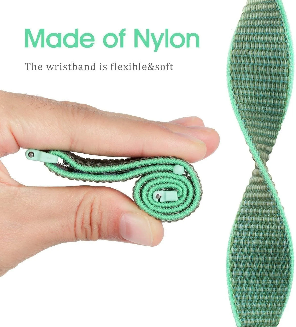 Nylon Strap, mint, infographic (USP banner)