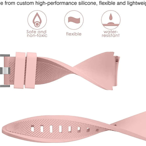 Twill Silicone Strap, pink, infographic (USP banner)