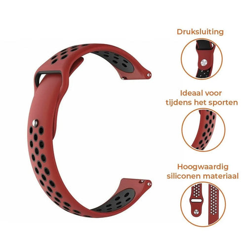 Suunto 9 Peak Sports Armband (rot/schwarz)