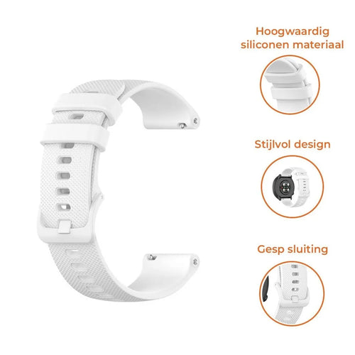 Polar Grit X2 Pro luxe siliconen bandje (wit)