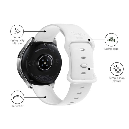 xoxo Wildhearts Amazfit GTS 3 siliconen bandje (wit)