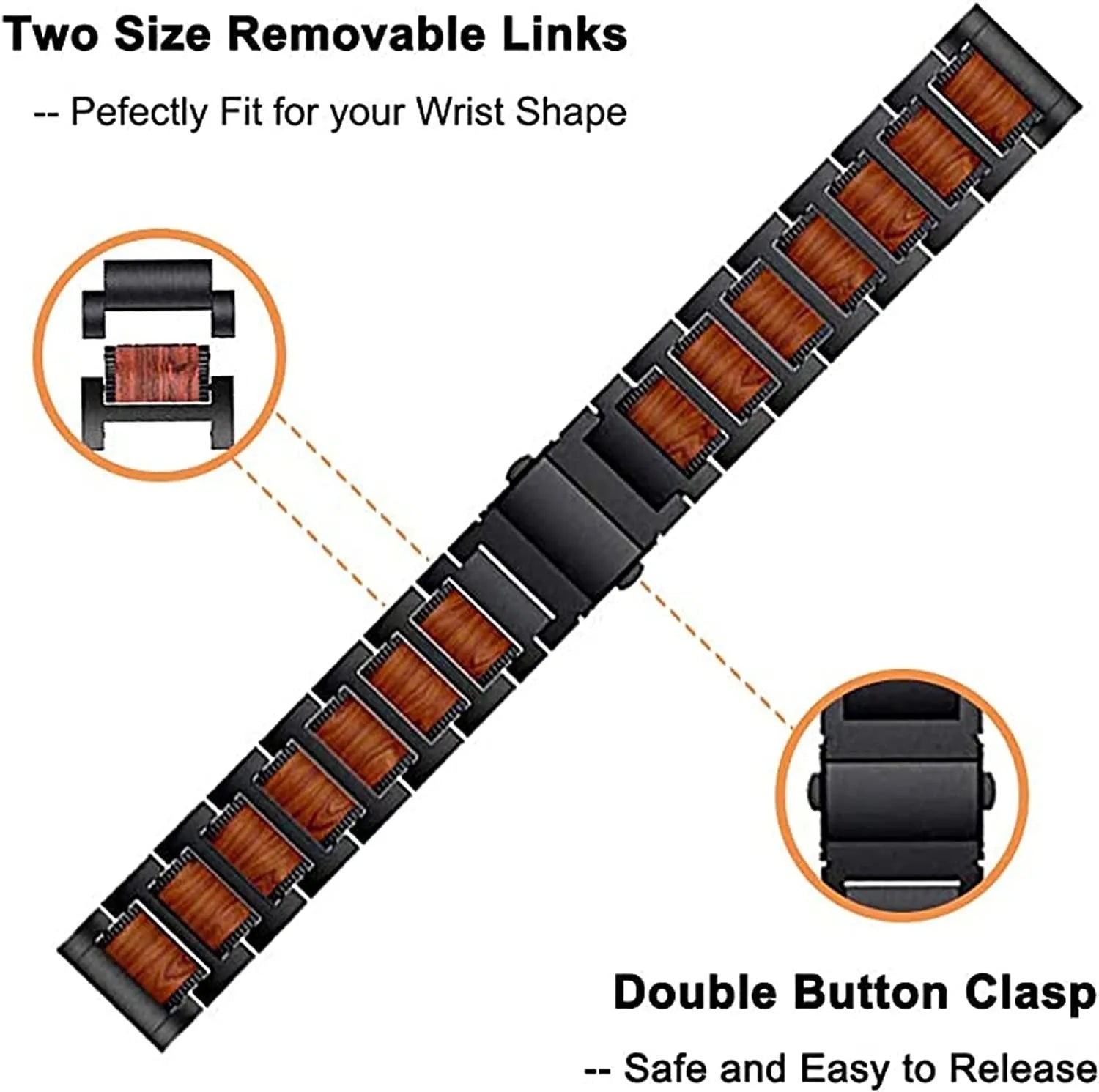 Wood Steel Strap, black, promotional banner