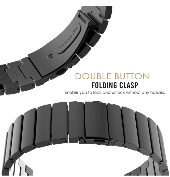Correa acero OnePlus Watch 3 - 46mm (negro)