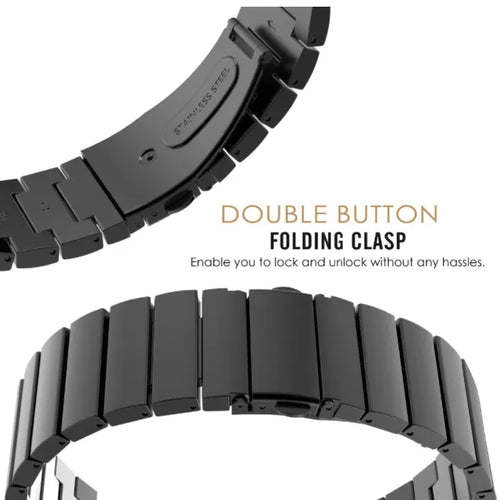 Bracelet acier Oppo Watch X (noir)