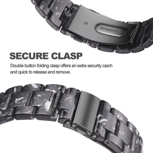 Metal Resin Strap, black/white, infographic (USP banner)