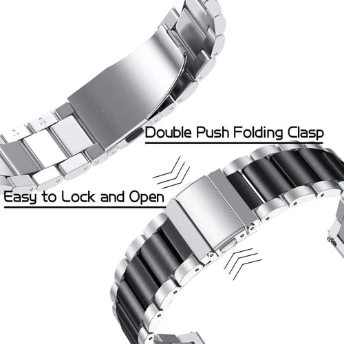 OnePlus Watch 3 - 43mm Stahlarmband (Silber/Schwarz)