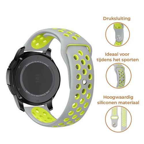 Suunto 9 Peak Pro Sportarmband (Grau/Gelb)