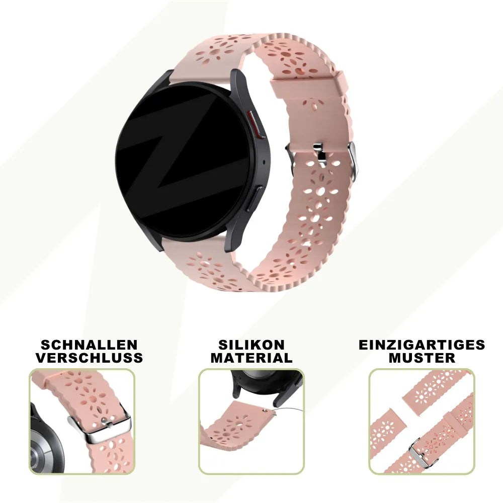 Bandz Coros Pace 2 Patterned Silicone Strap (Pink)