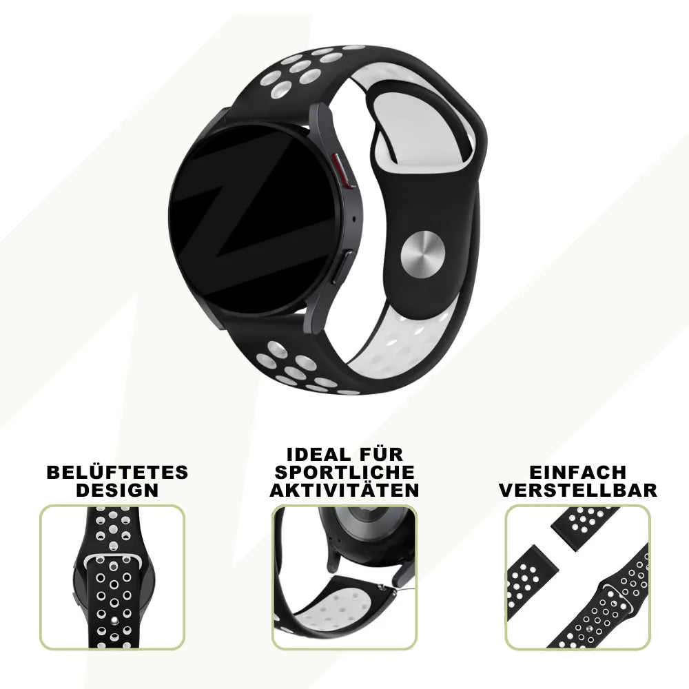 Bandz Coros Apex 2 Sportarmband 'Deluxe' (Schwarz/Weiß)