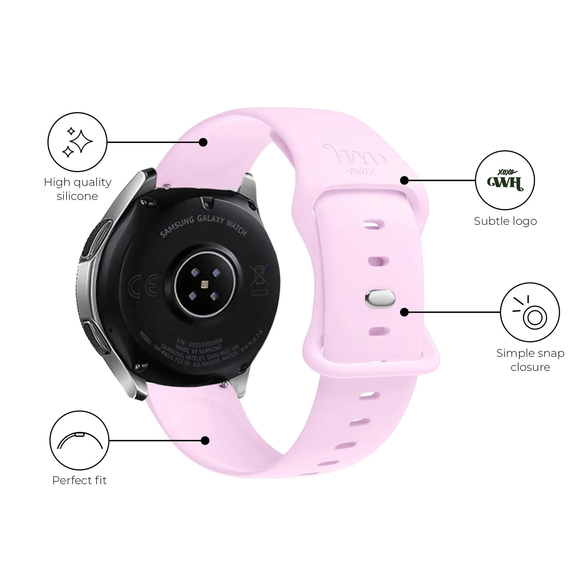 xoxo Wildhearts Amazfit GTR 3 (Pro) Silicone Strap (Pink)