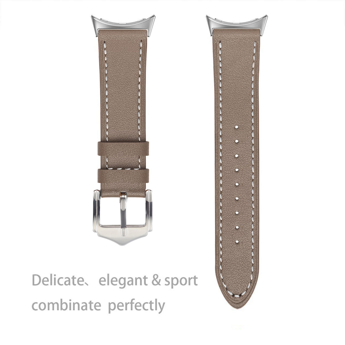 Google Pixel Watch 3 - 45mm Modern Leather Strap (Coco)