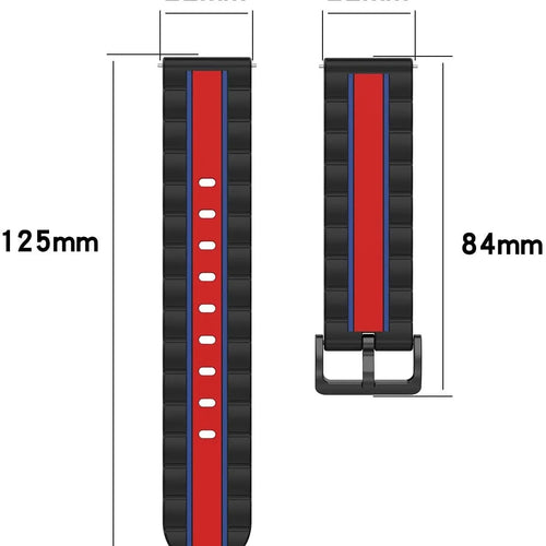 Bracelet édition spéciale Oppo Watch X3 (noir/rouge)