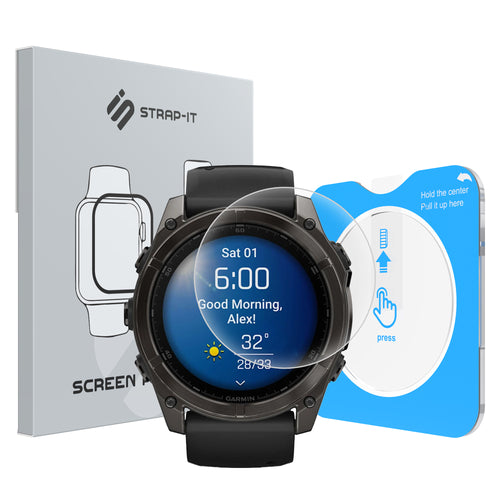 Screenprotector met One-Click tool - Garmin Fenix 8 - 51mm