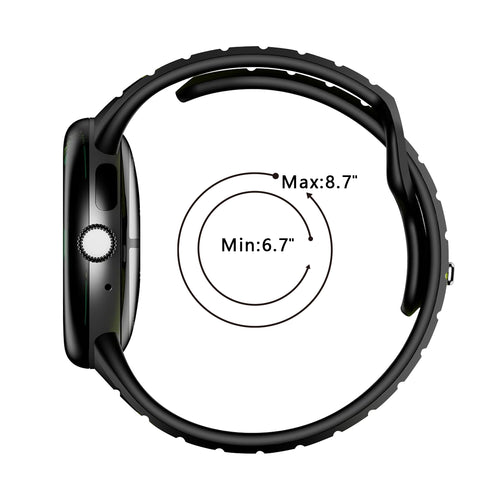 Google Pixel Watch 4 - 45mm Sport Duo Strap (Black/Grey)
