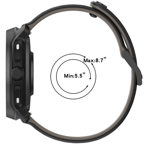 Xiaomi Watch 2 Pro Striped Silicone Strap (Black)