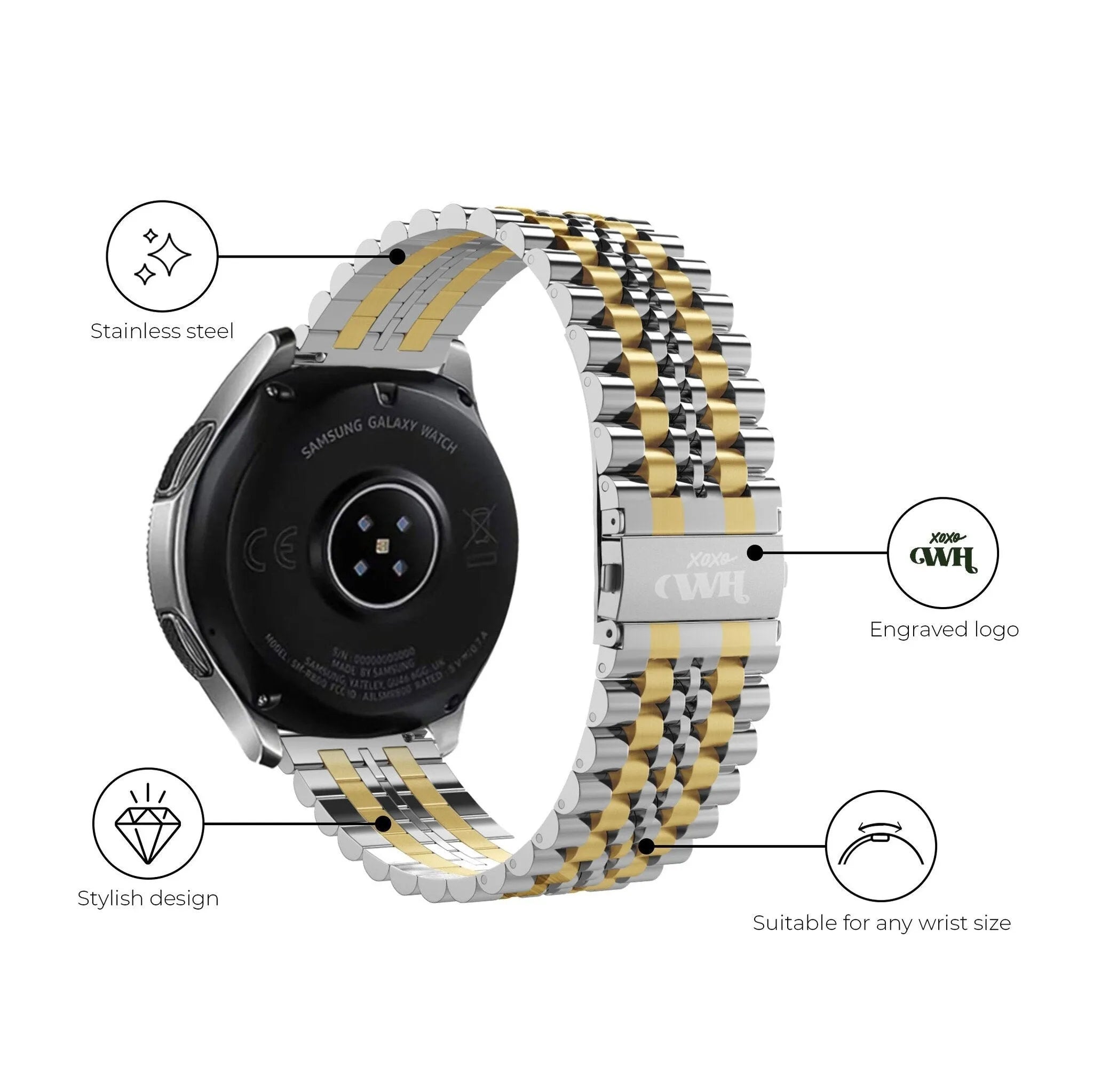 xoxo Wildhearts Polar Unite Steel Strap (Silver/Gold)