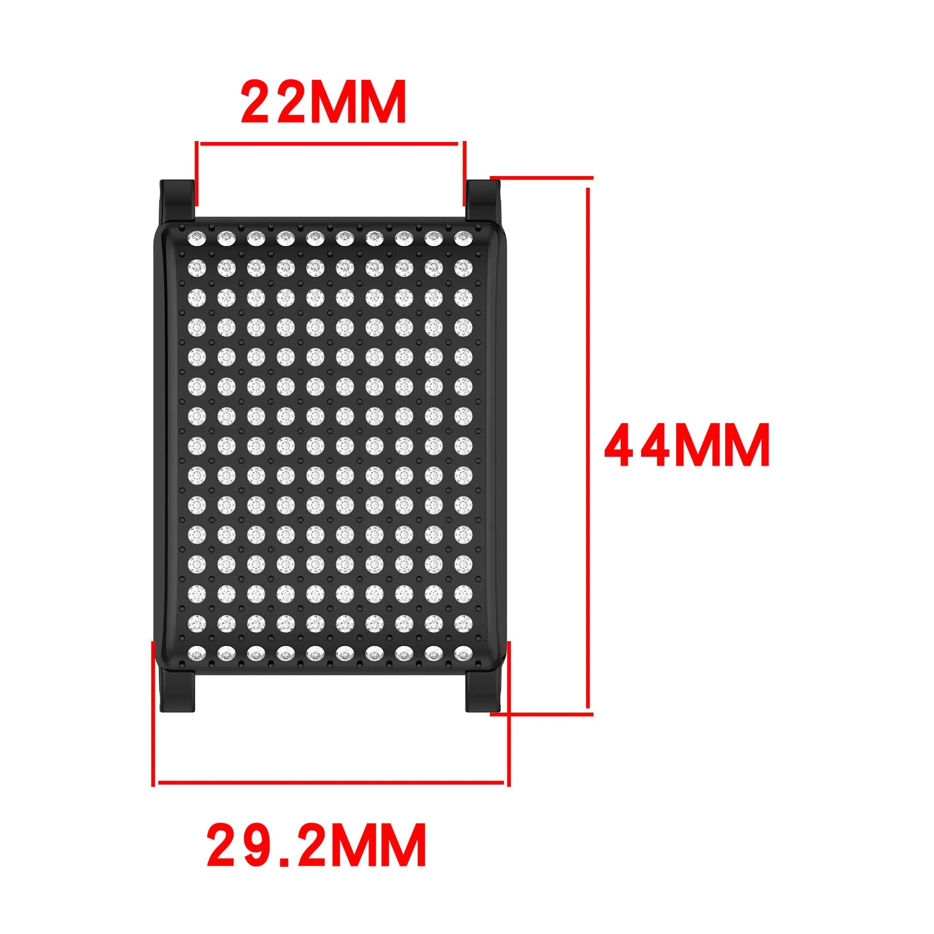 Coque résistante diamant compatible avec Whoop (noir)