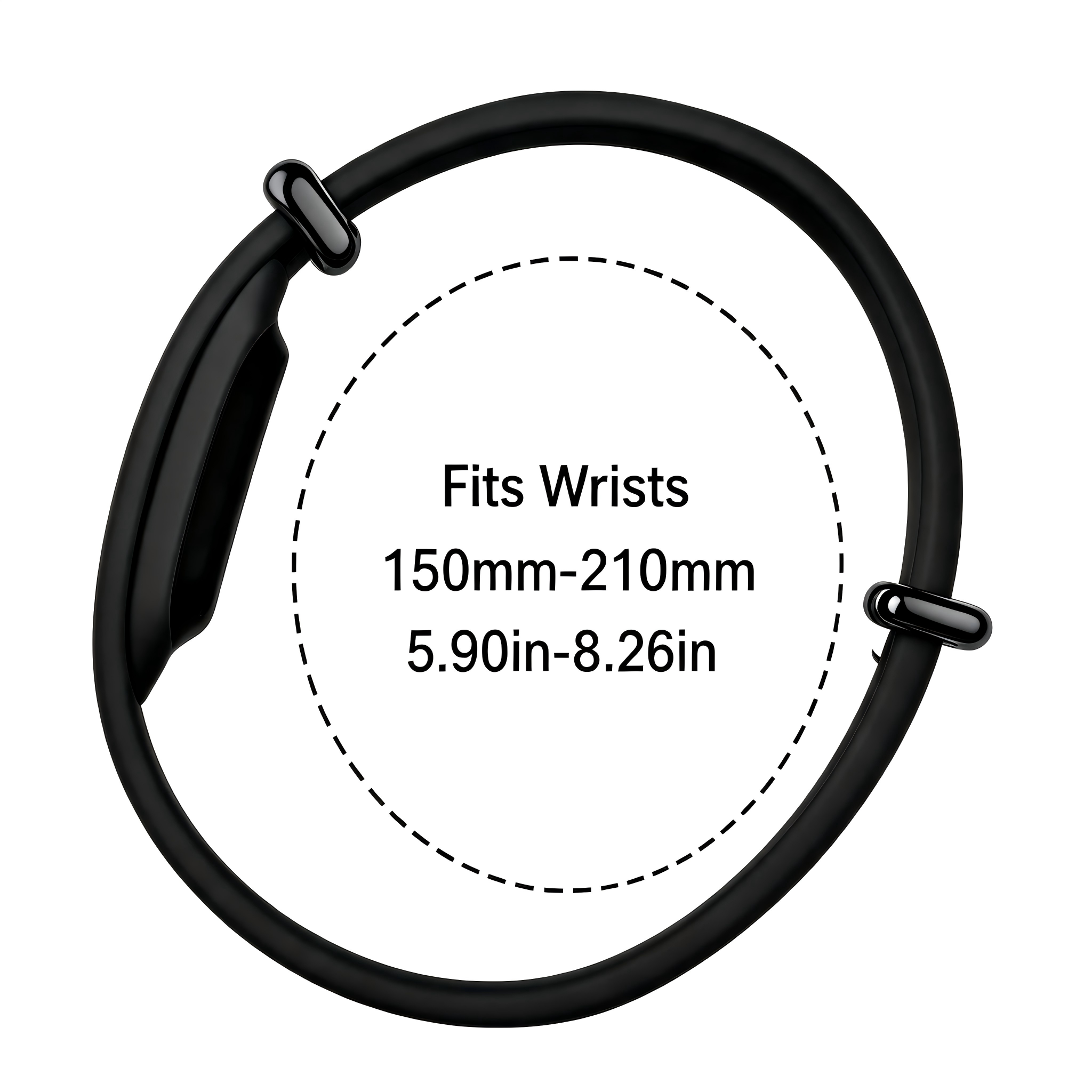 Fitbit Air Silikonarmband (Schwarz)