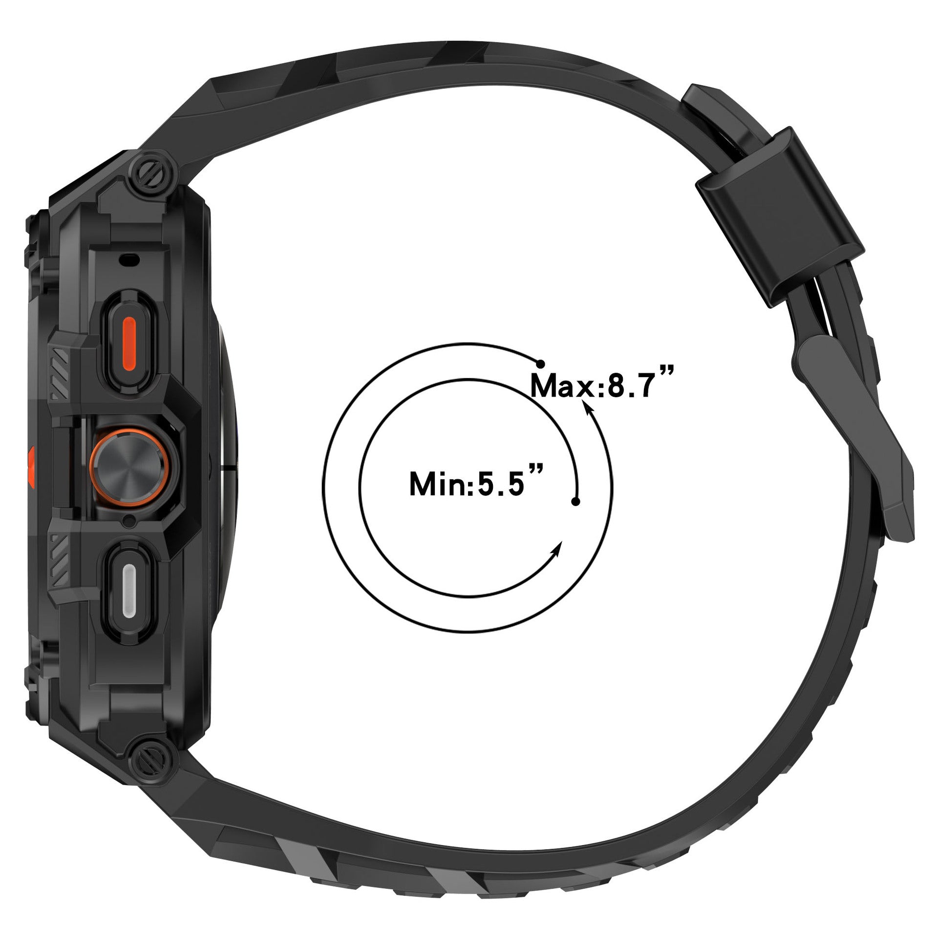 Samsung Galaxy Watch Ultra 2 TPU Strap with Frame (Black)