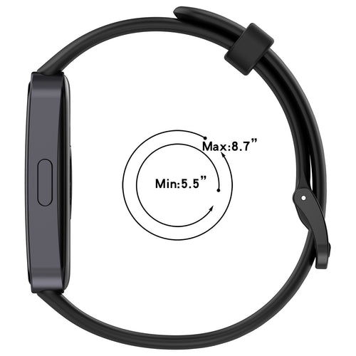 Huawei Band 8 Classic Silikonarmband (Schwarz)