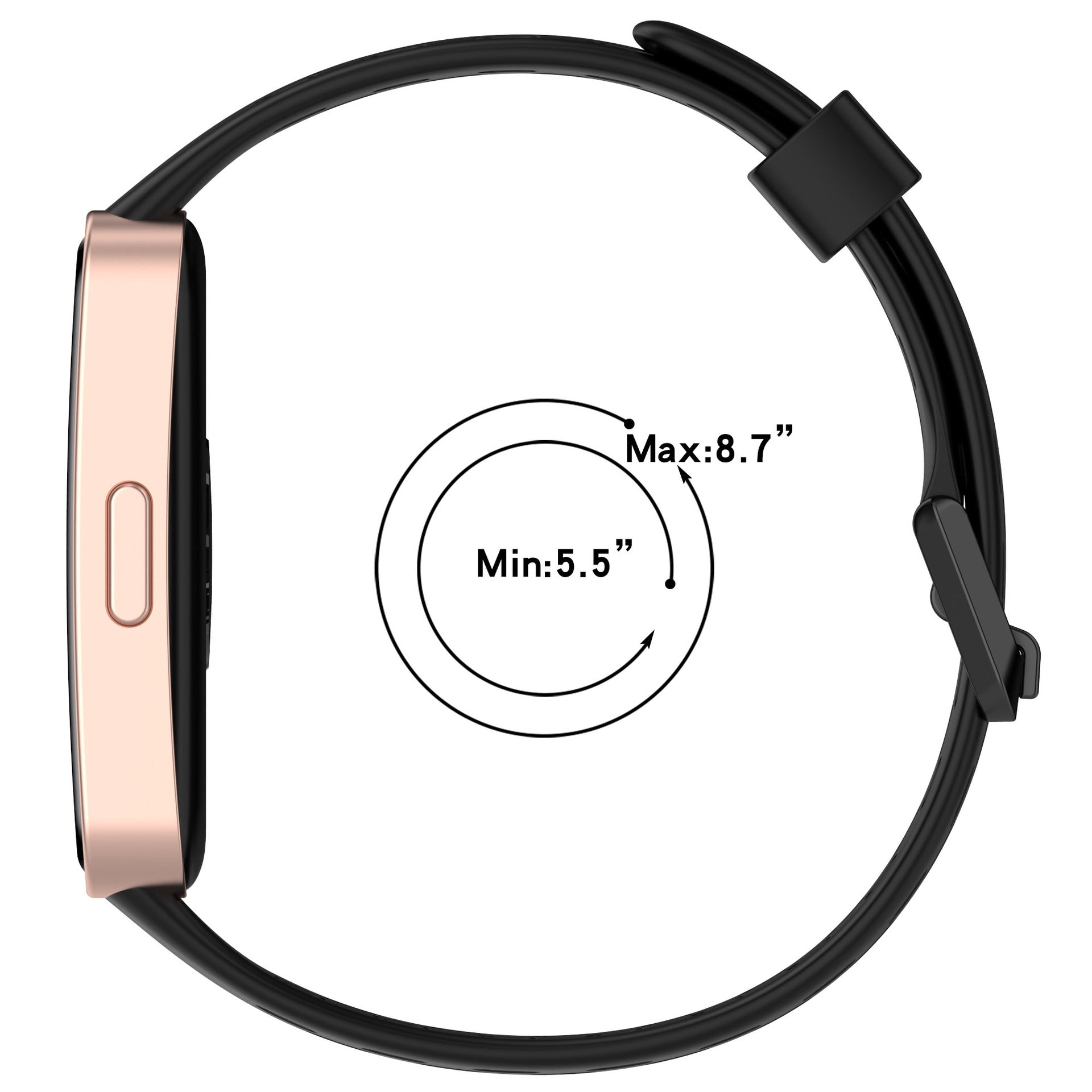 Huawei Band 10 Silicone Air Strap (Black)