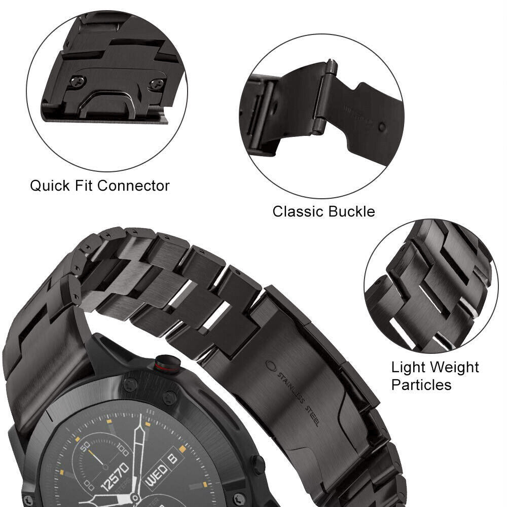 Bracelet titane Garmin D2 Delta PX (graphite)