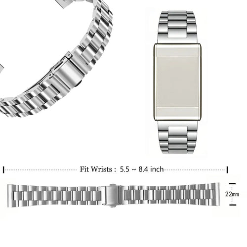 WHOOP 5.0 Stahlarmband (Silber)