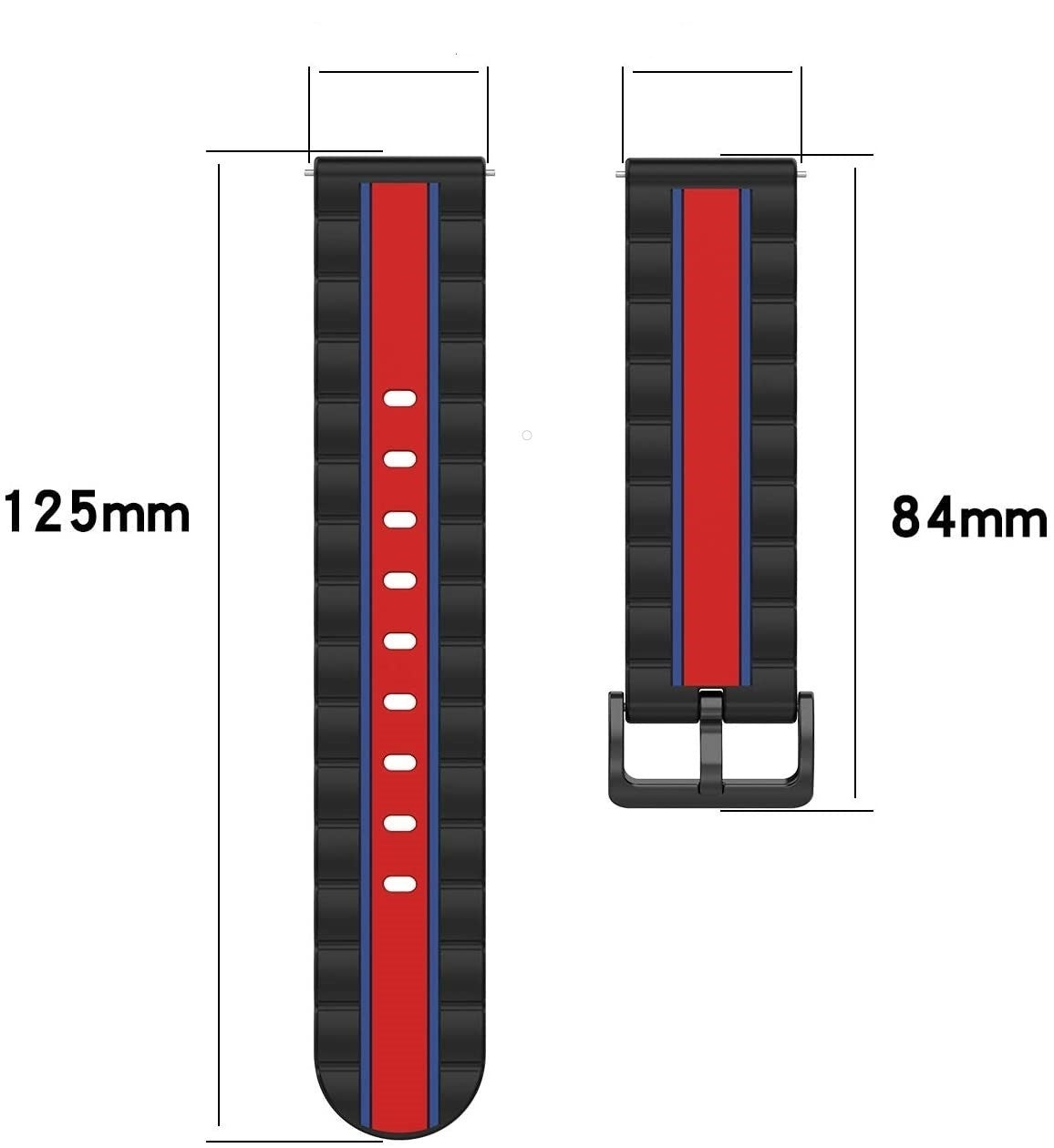 Bracelet édition spéciale Honor Magic Watch 2 (noir/rouge)