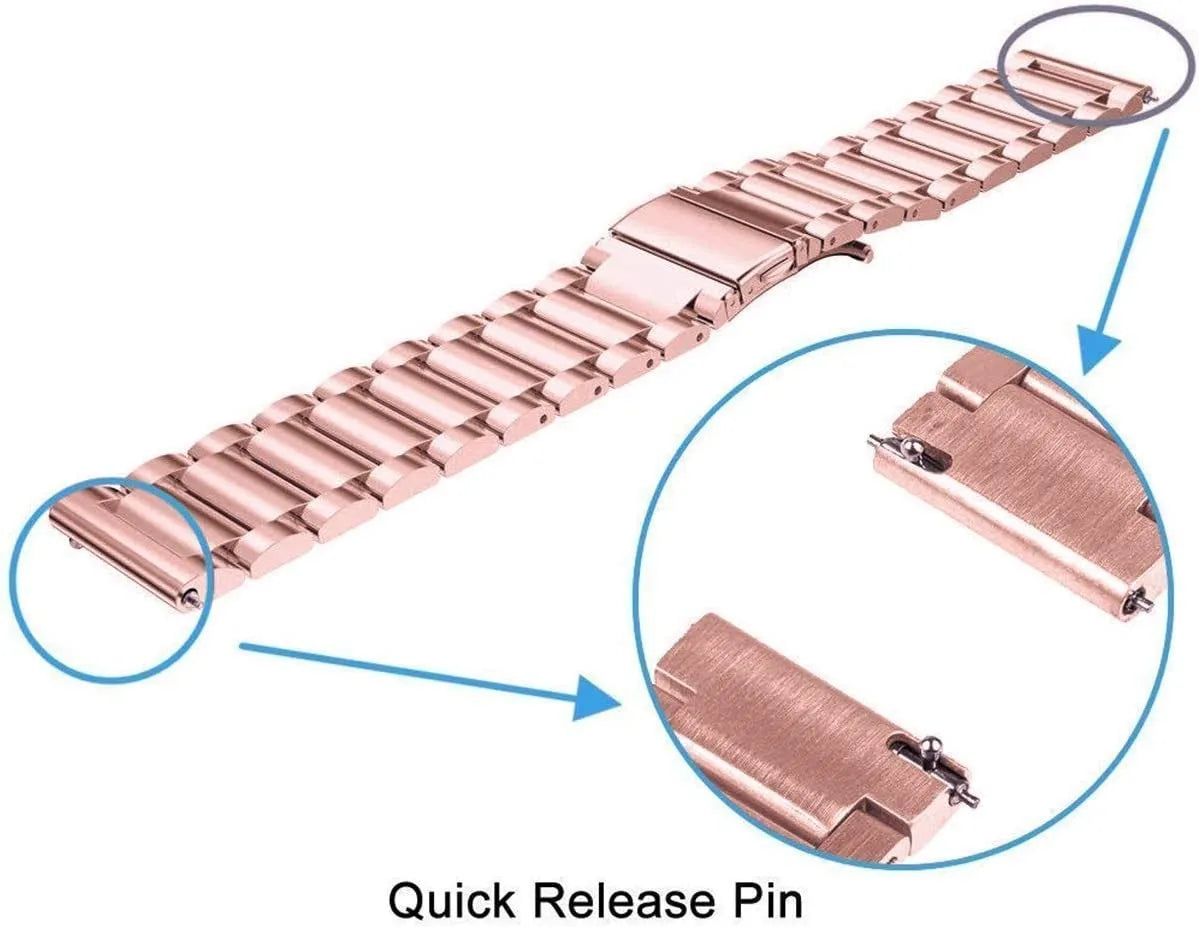 Amazfit GTS 4 Steel Strap (Pink)