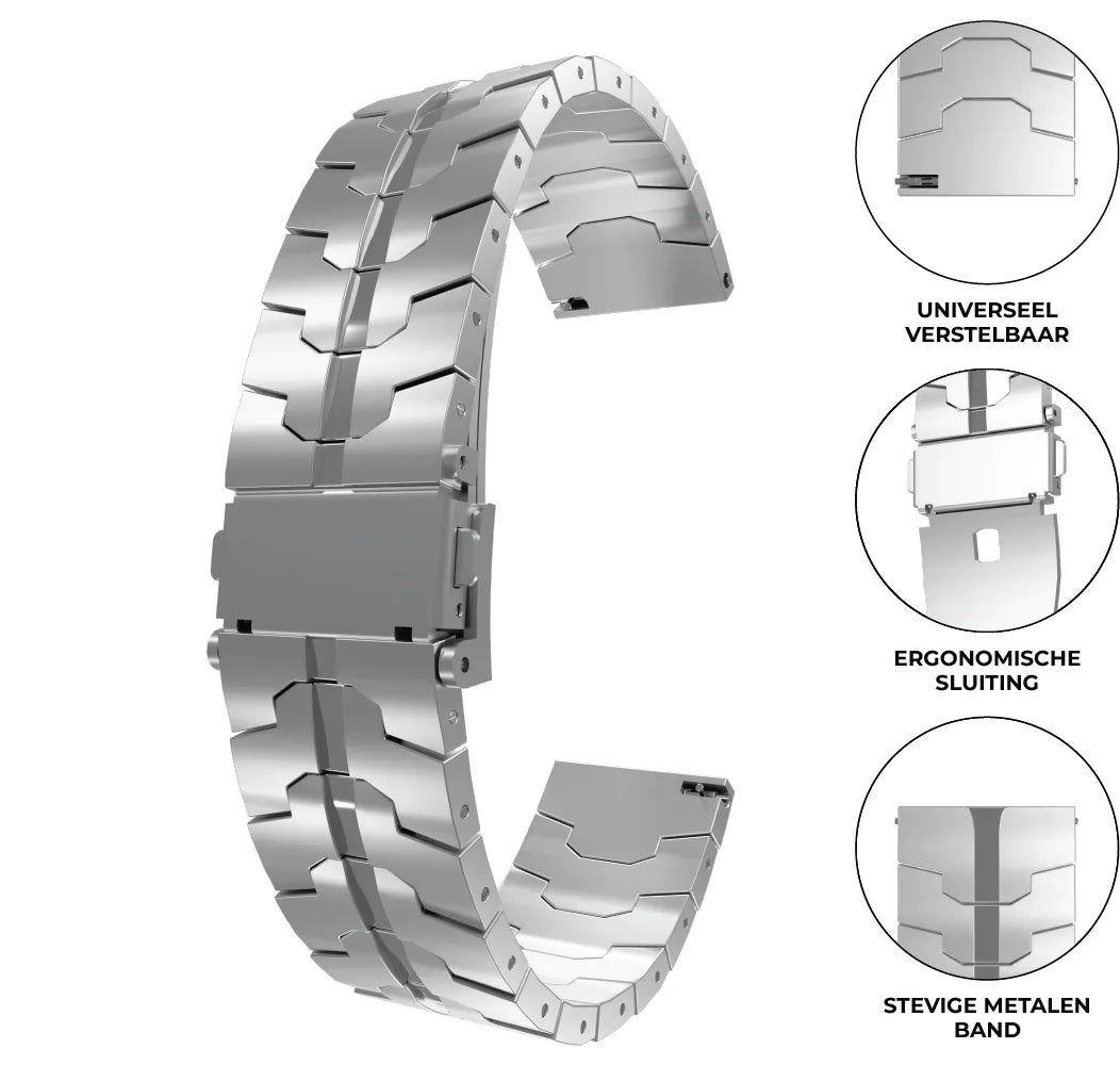 Correa steel iron OnePlus Watch 3 (plata)