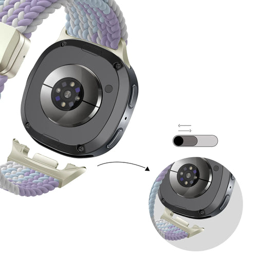 Bandz Samsung Galaxy Watch 9 - 40mm magnetisch geweven bandje (paars mix)