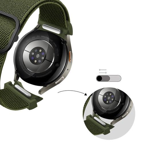 Bandz Bracelet elastique 'Easy Fit' Samsung Galaxy Watch 4 Classic 46mm (vert)