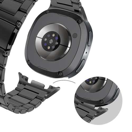 Bandz Samsung Galaxy Watch 8 - 40mm Steel Strap 'Classic' (Black)