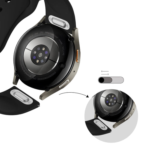 Bandz Suunto Core 2 Sportarmband 'Easy Fit' (Schwarz)