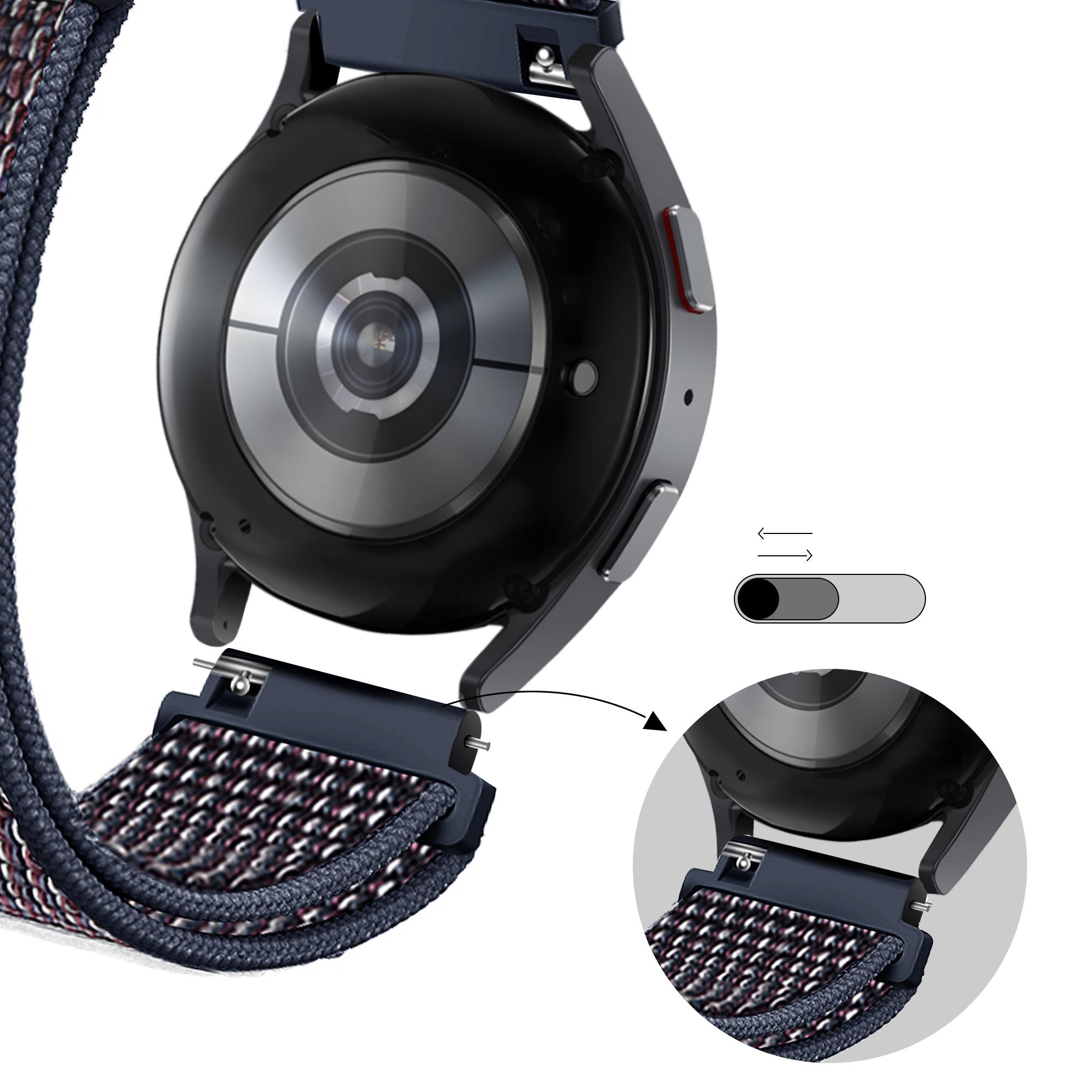 Bandz Garmin Venu 4 - 45mm nylon loop band (indigo)