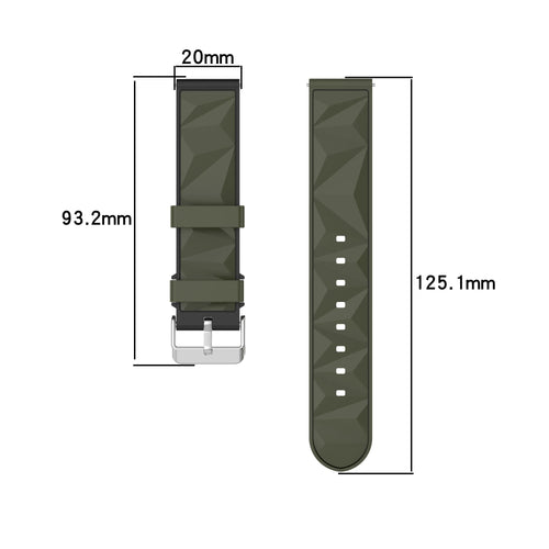 Xiaomi Watch S5 diamond sport band (legergroen/zwart)