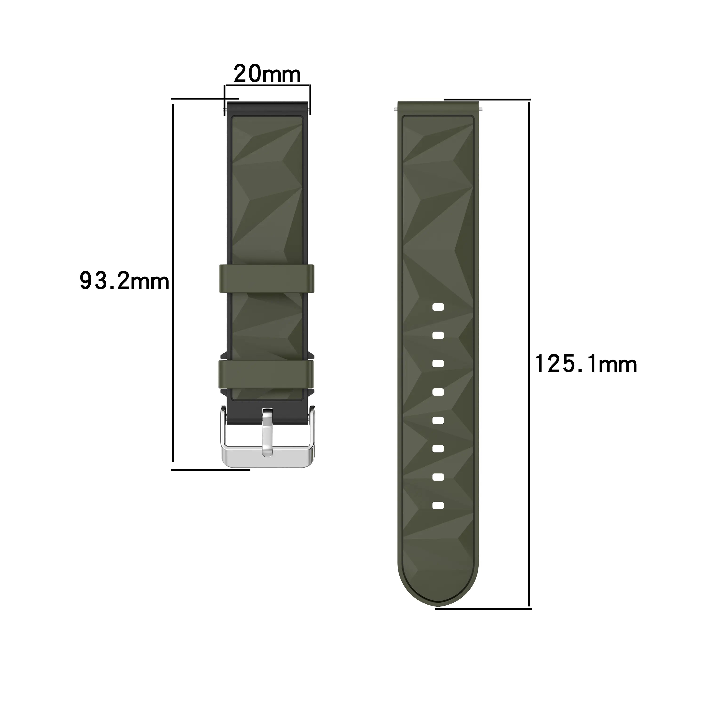 Correa deportiva diamond Coros Apex 2 Pro (verde militar/negro)