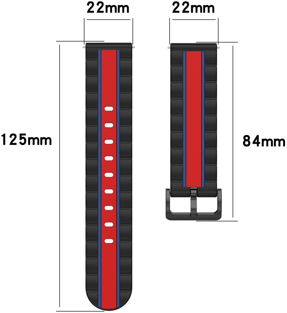 Bracelet Édition spéciale Amazfit Balance 2 (noir/rouge)