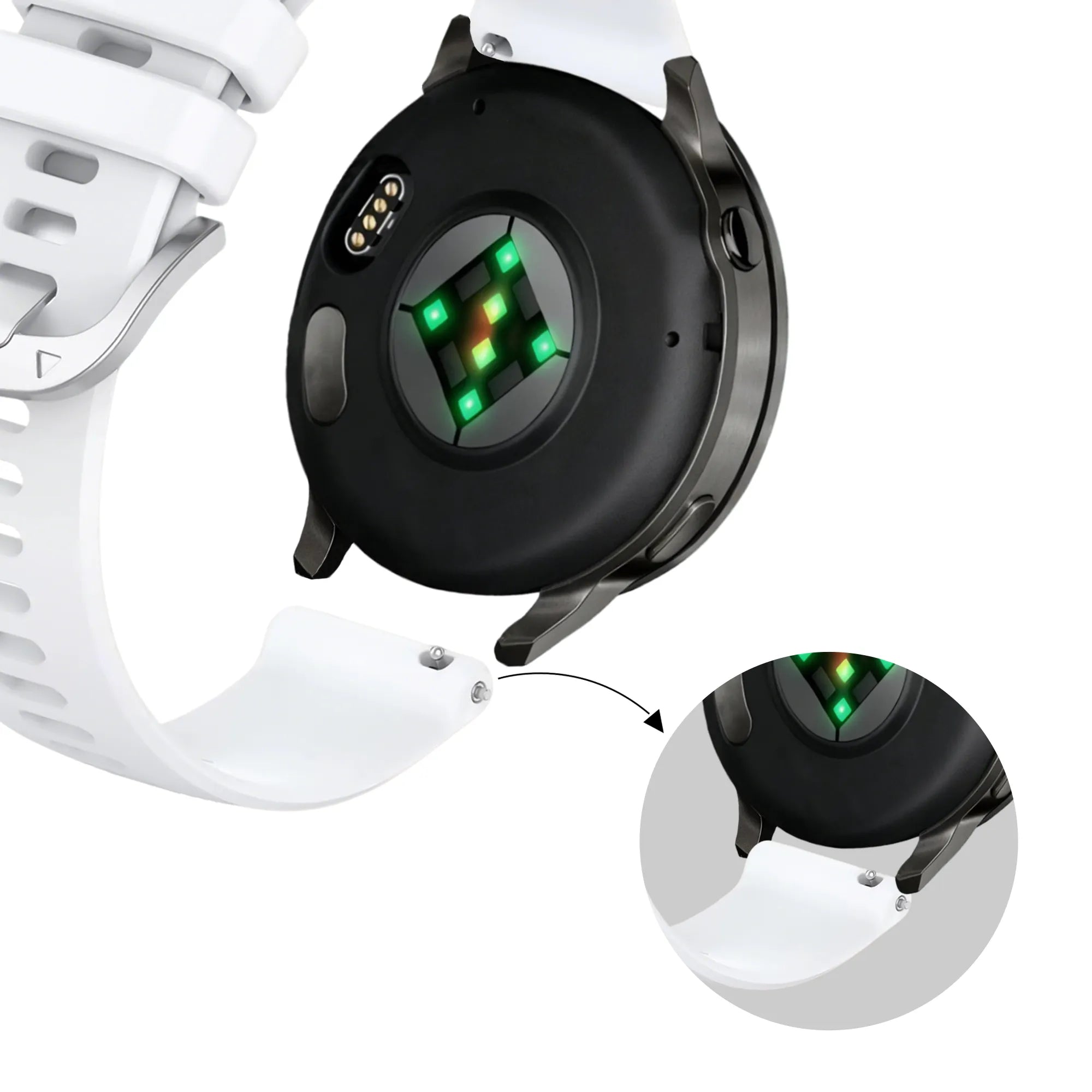 Bandz Correa silicona 'Classic' Garmin Venu 4 - 41mm (blanco)