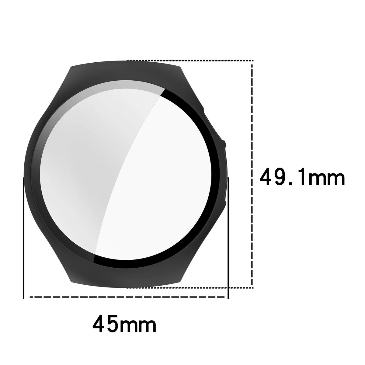 Huawei Watch 5 - 42mm Hartschale mit Glass (Schwarz)