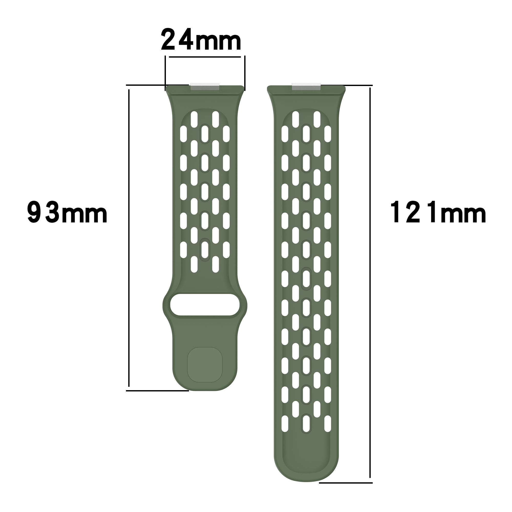Huawei Watch Fit 3 Silicone Air Strap (Dark Green)