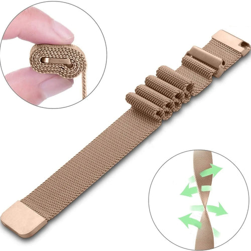Bracelet Milanais Huawei Watch GT 5 Pro 42mm (or rose)