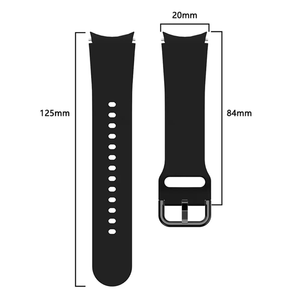 Samsung Galaxy Watch 5 - 44mm siliconen gesp band (zwart)