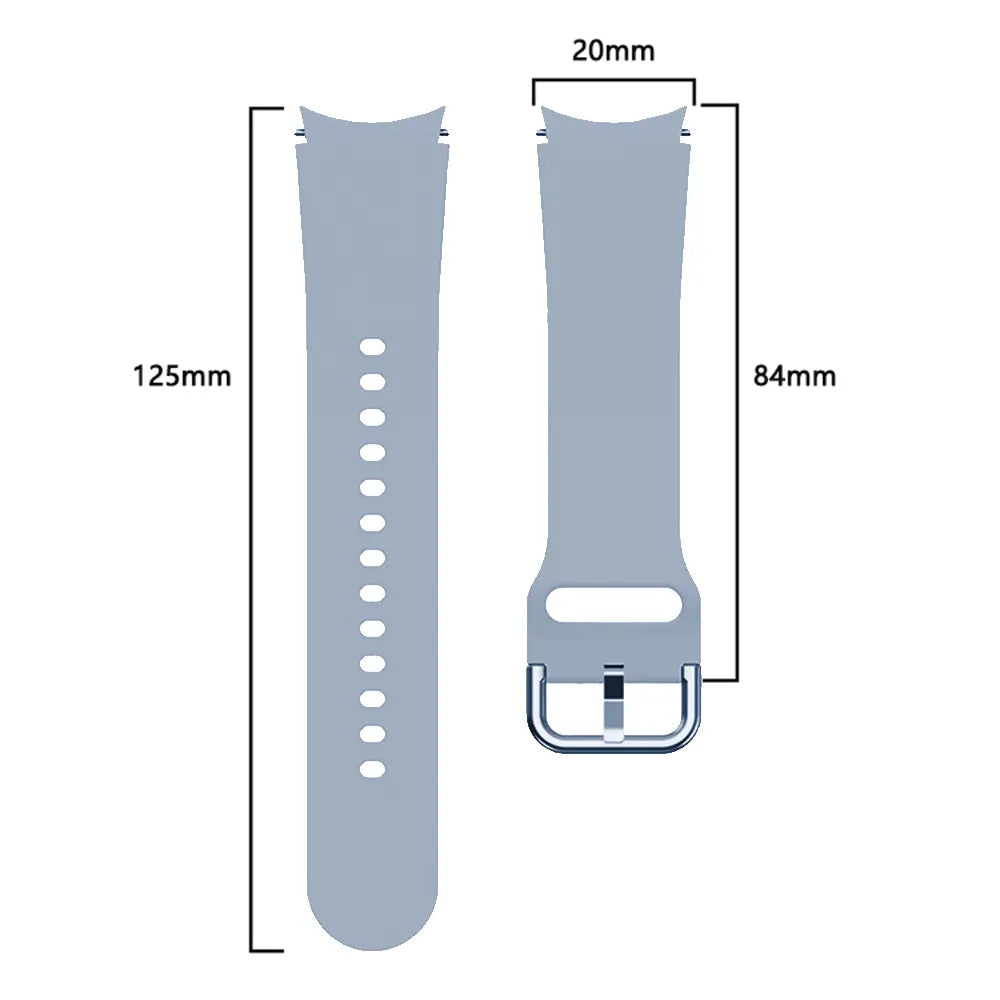 Samsung Galaxy Watch 4 - 44mm siliconen gesp band (blauw)