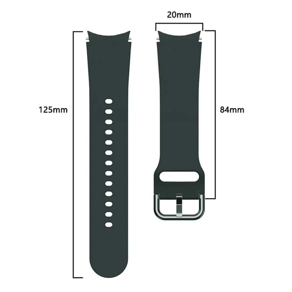 Correa silicona hebilla Samsung Galaxy Watch 7 - 40mm (verde oscuro)