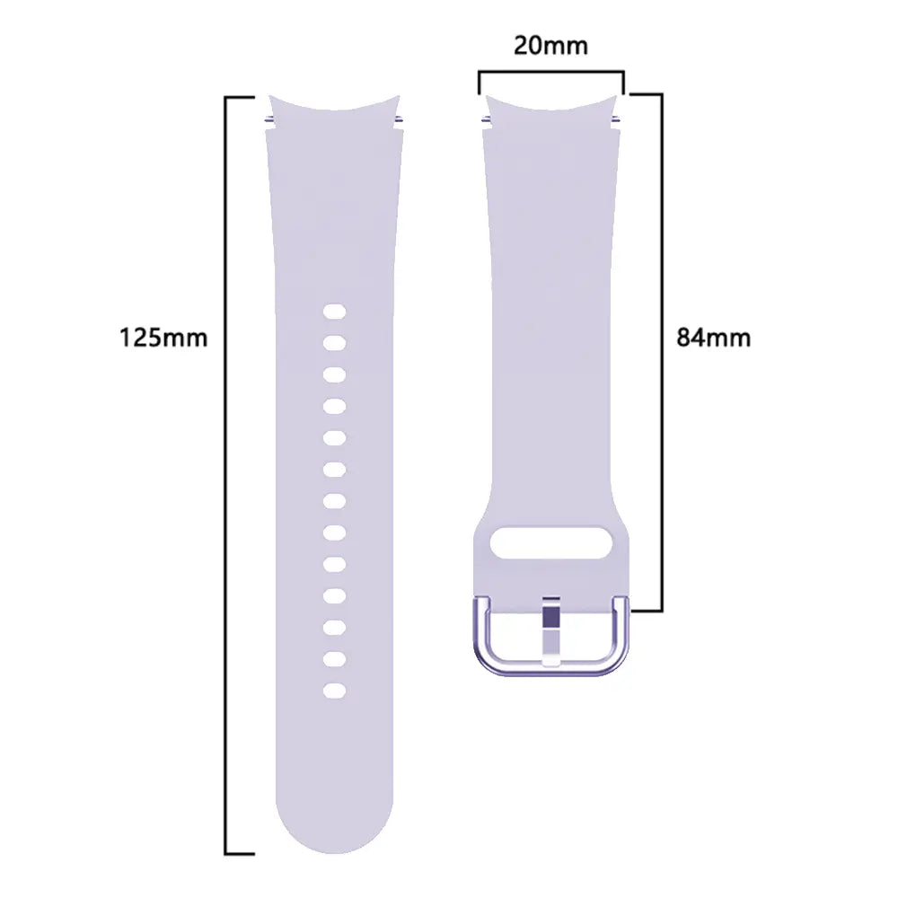 Bracelet silicone boucle Samsung Galaxy Watch 4 - 40mm (mauve)